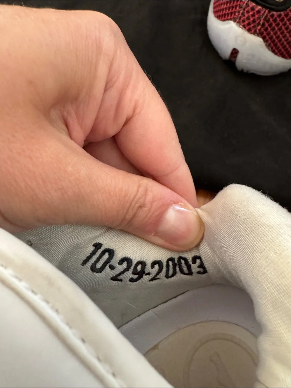 Nike LeBron Low-Top Sneakers in Cream, Red & Black